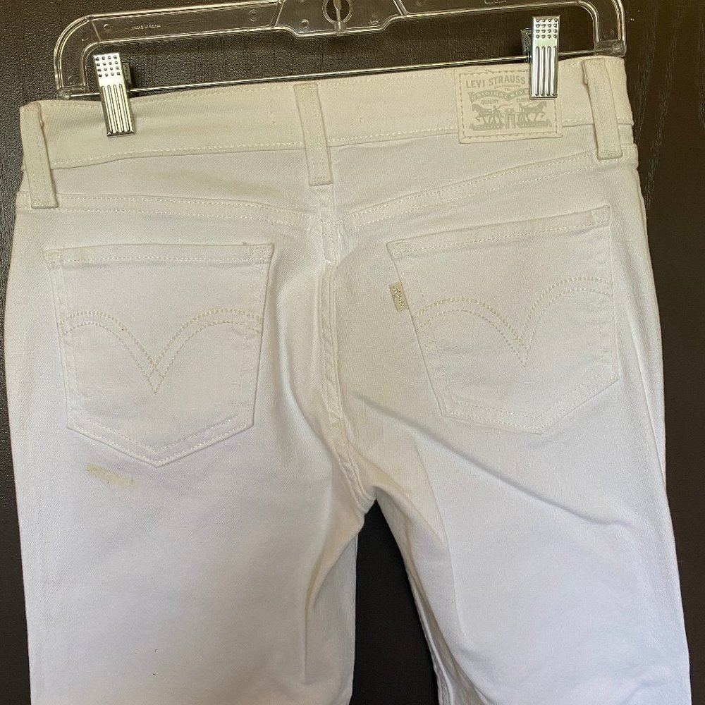 Levi Super Skinny White Jeans